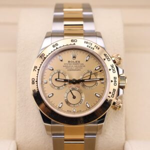 Side view of retro chronograph watch