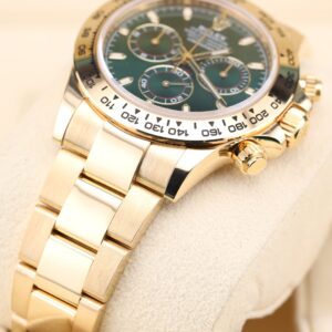Close-up of vintage automatic watch dial