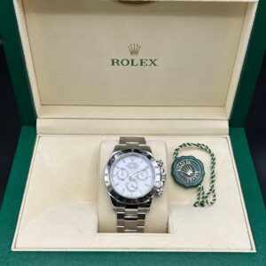 Discontinued steel sports chronograph watch