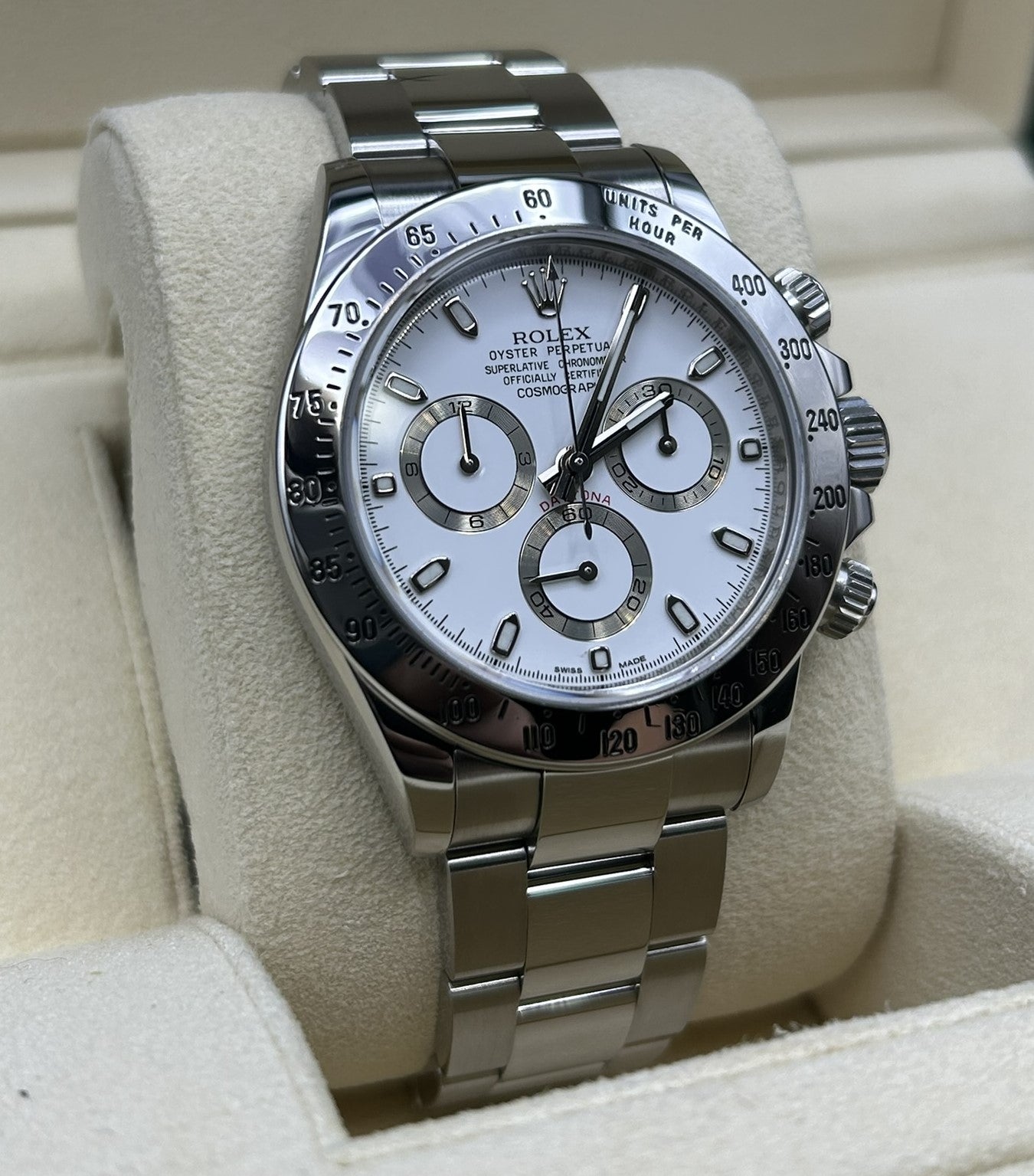 Rolex Daytona steel bezel and dial