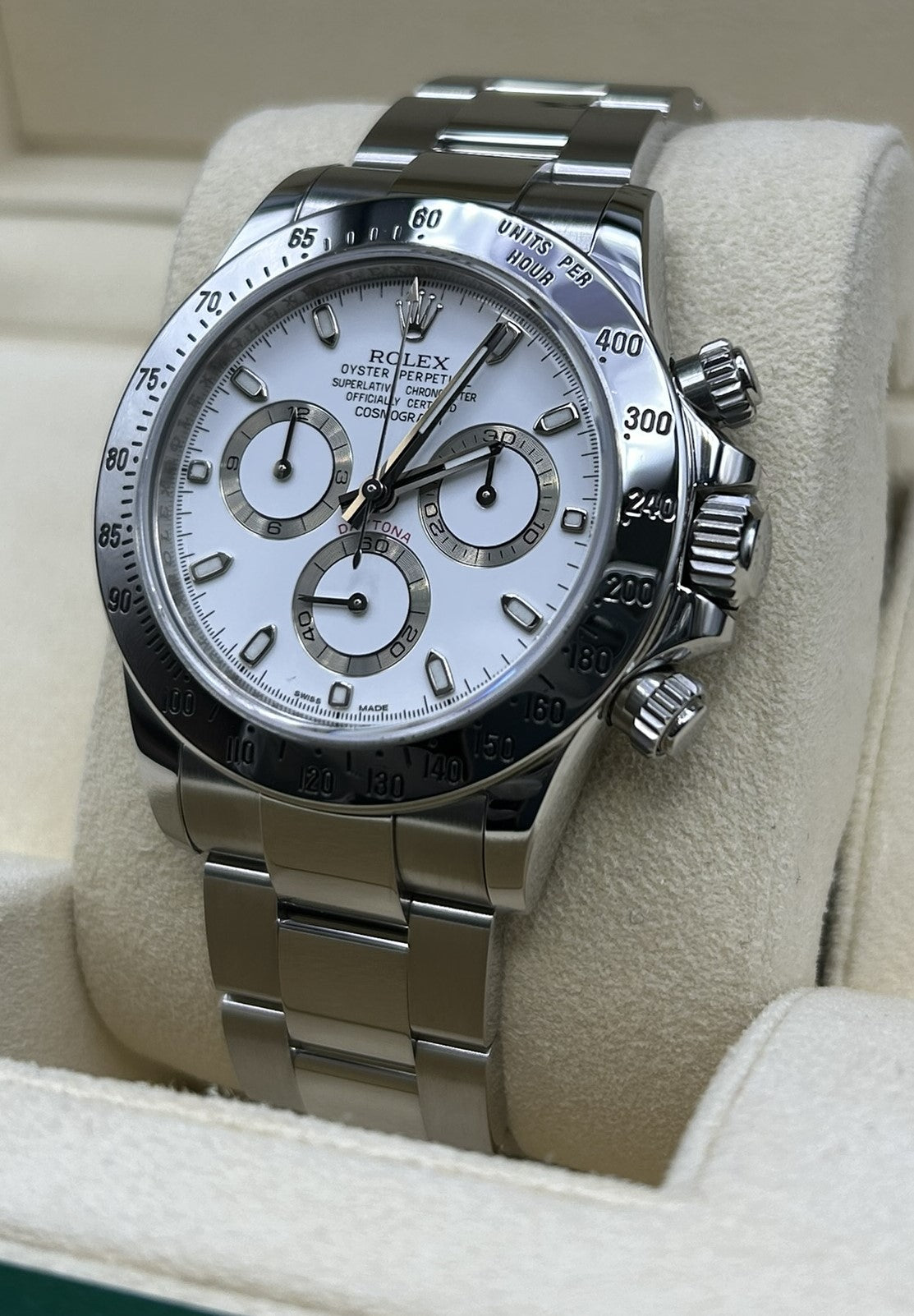 Rolex Daytona vintage steel watch dial