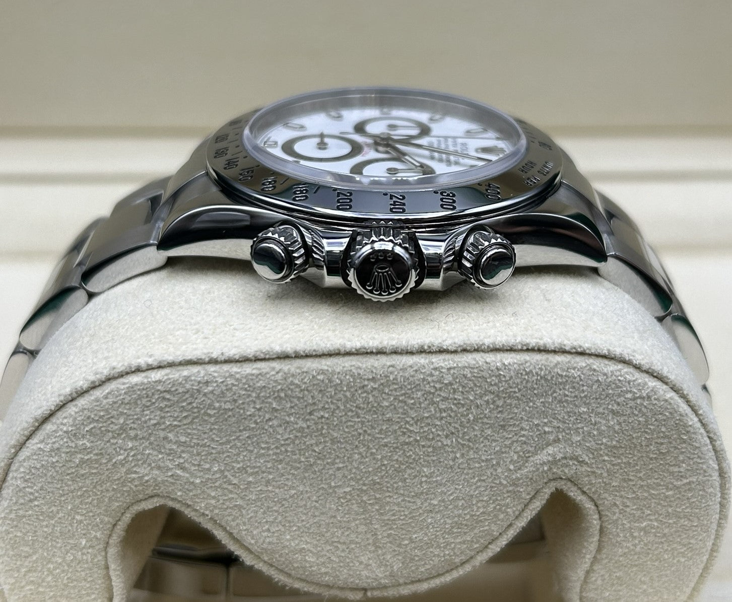 Rolex Daytona white dial with luminous markers