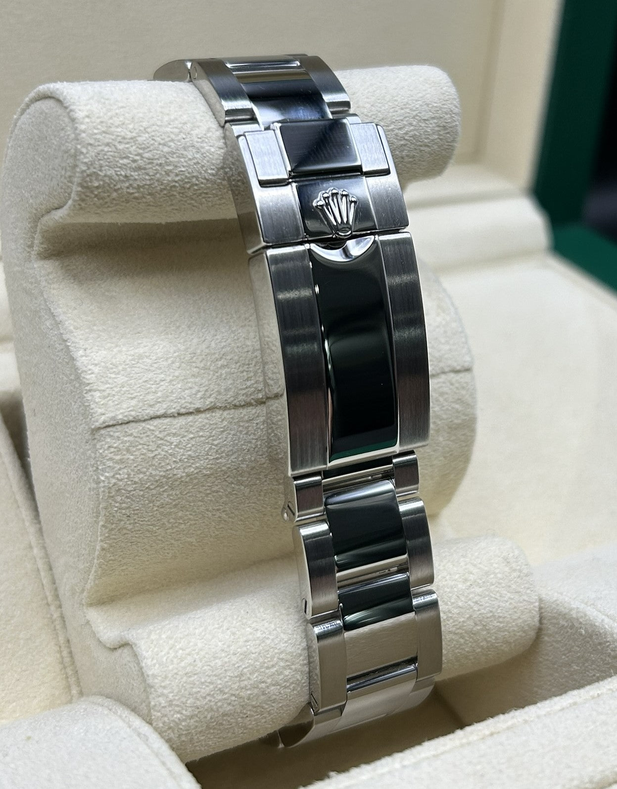 Rolex Daytona steel watch with white dial