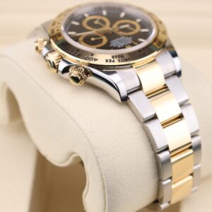 Vintage chronograph watch face with lume