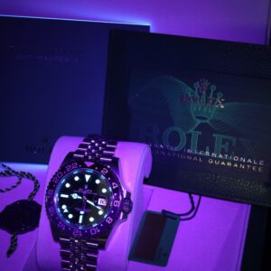 Neo-vintage luxury chronograph watch dial