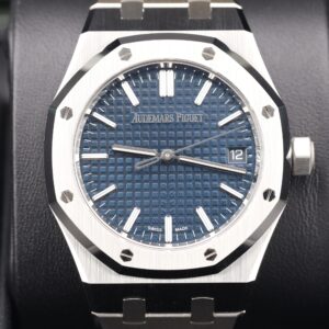 Classic vintage wristwatch with leather strap