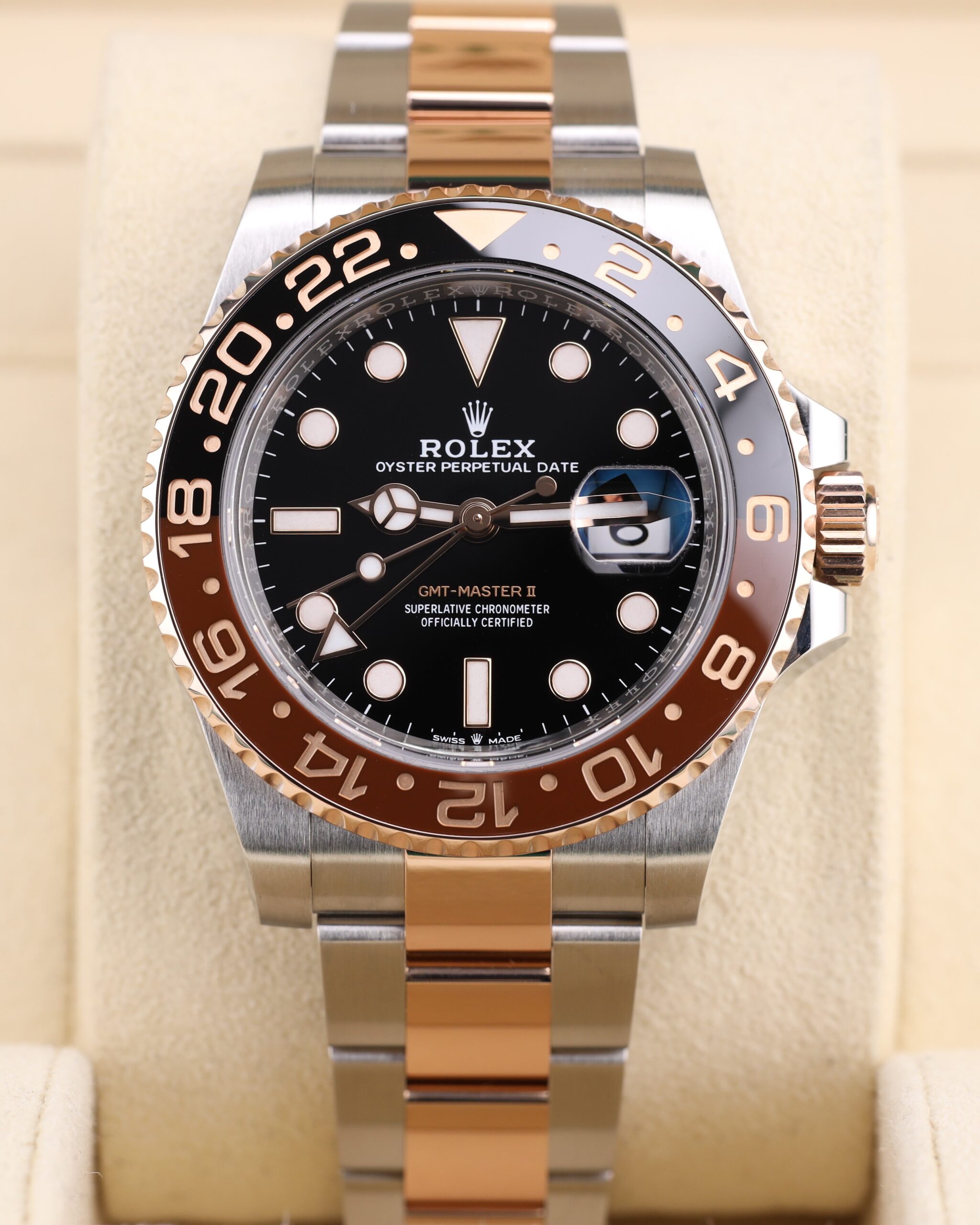 Classic vintage mechanical wristwatch dial