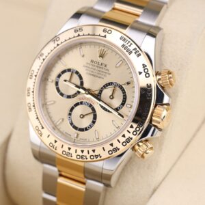Retro automatic watch with original patina dial