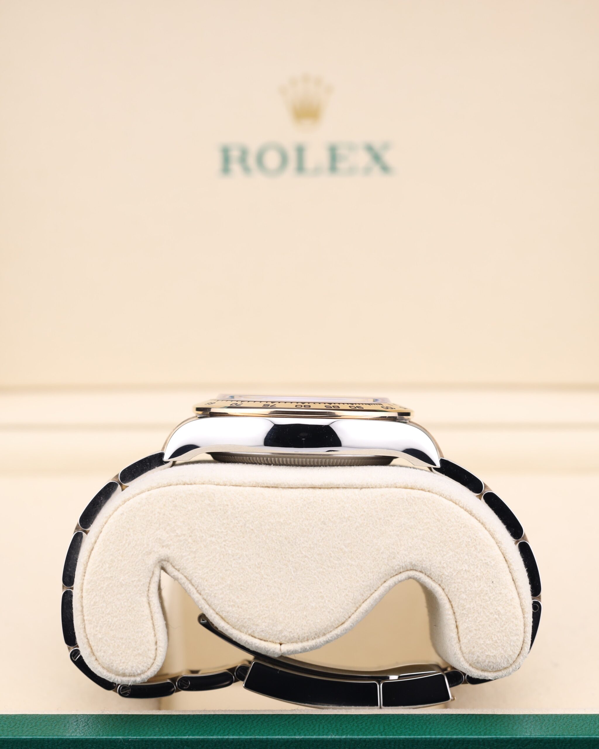 Mid-size vintage dress watch close-up