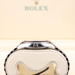 Mid-size vintage dress watch on wrist