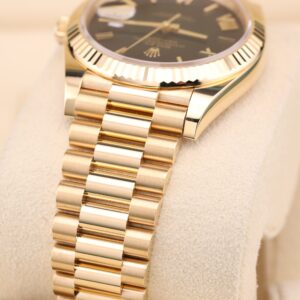 Classic vintage mechanical wristwatch close-up
