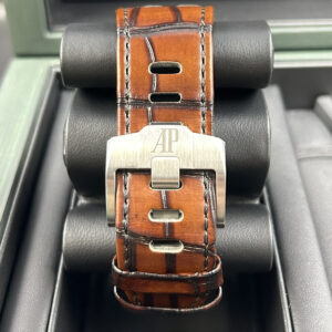 Side profile of vintage mechanical chronograph
