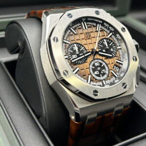 Vintage automatic watch showing original movement