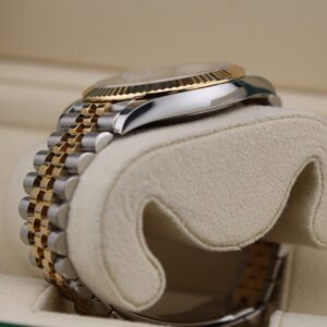 Mid-size vintage dress watch on wrist