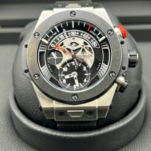 Luxury retrograde chronograph wristwatch