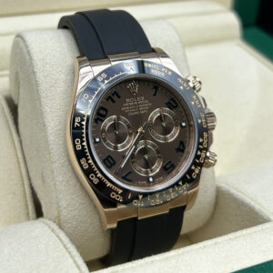 Rolex Daytona with chocolate Arabic dial