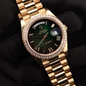 Retro chronograph watch with original lume