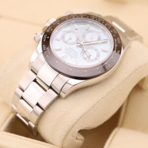Retro chronograph watch with original lume