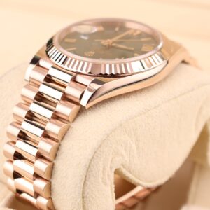 Vintage mechanical wristwatch with patina dial