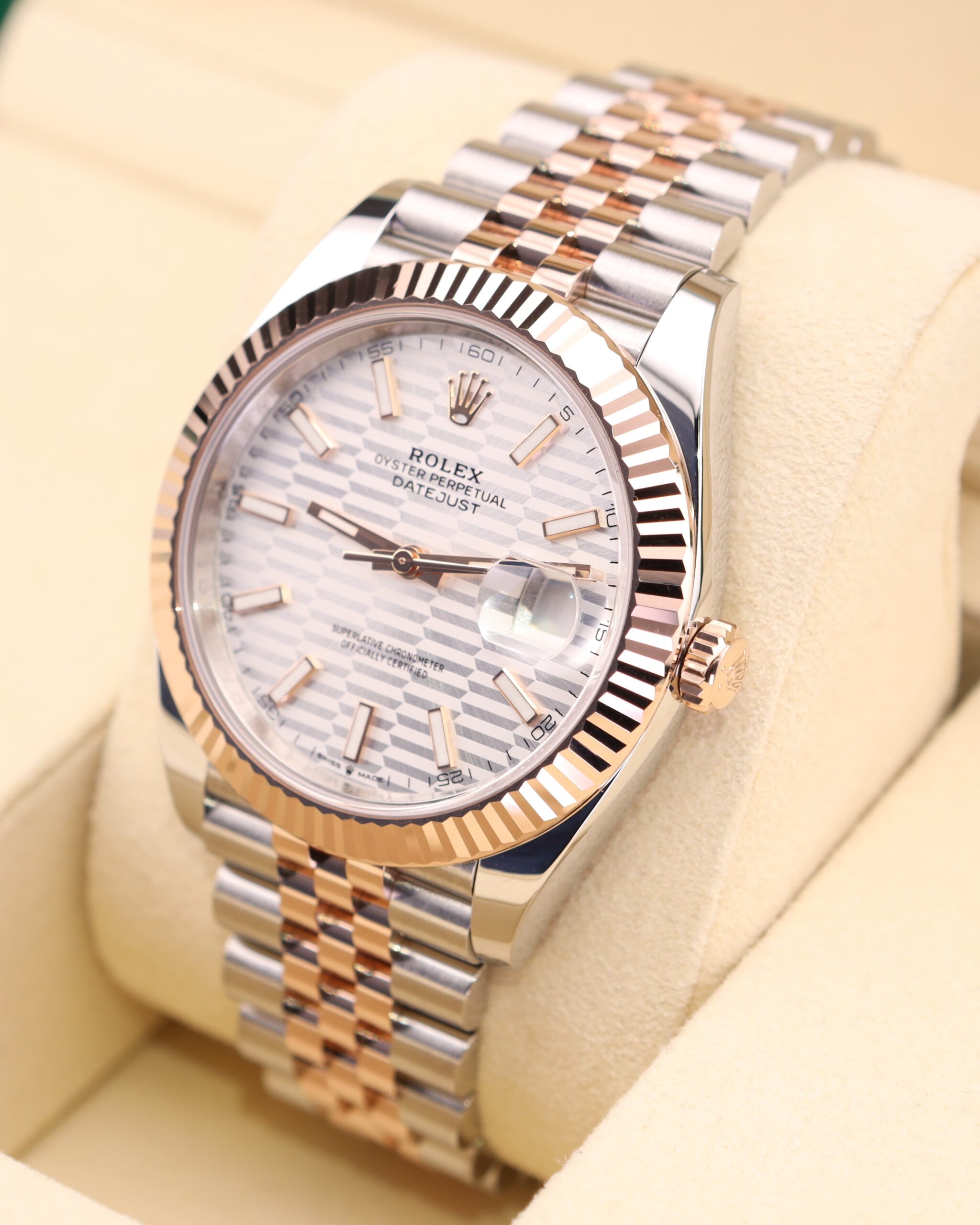 Retro chronograph watch with original lume