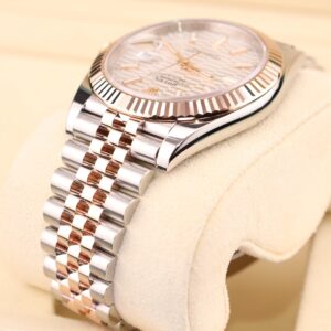Mid-size vintage dress watch on leather strap