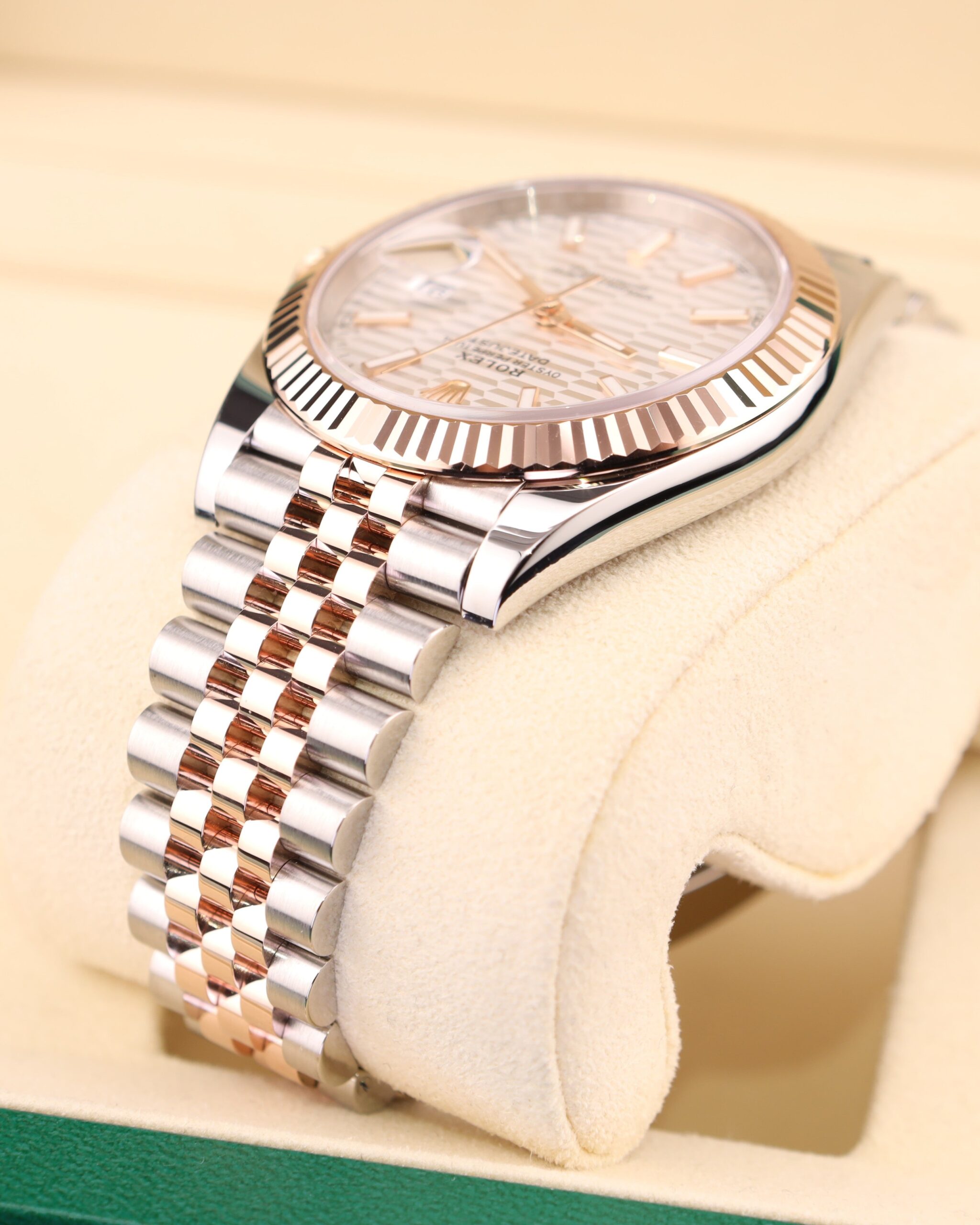 Mid-size vintage dress watch on leather strap