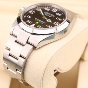 Retro chronograph watch with patina dial