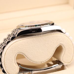 Vintage mechanical wristwatch on leather strap