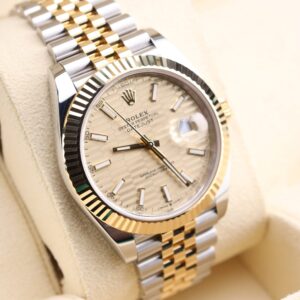 Retro chronograph watch with original lume
