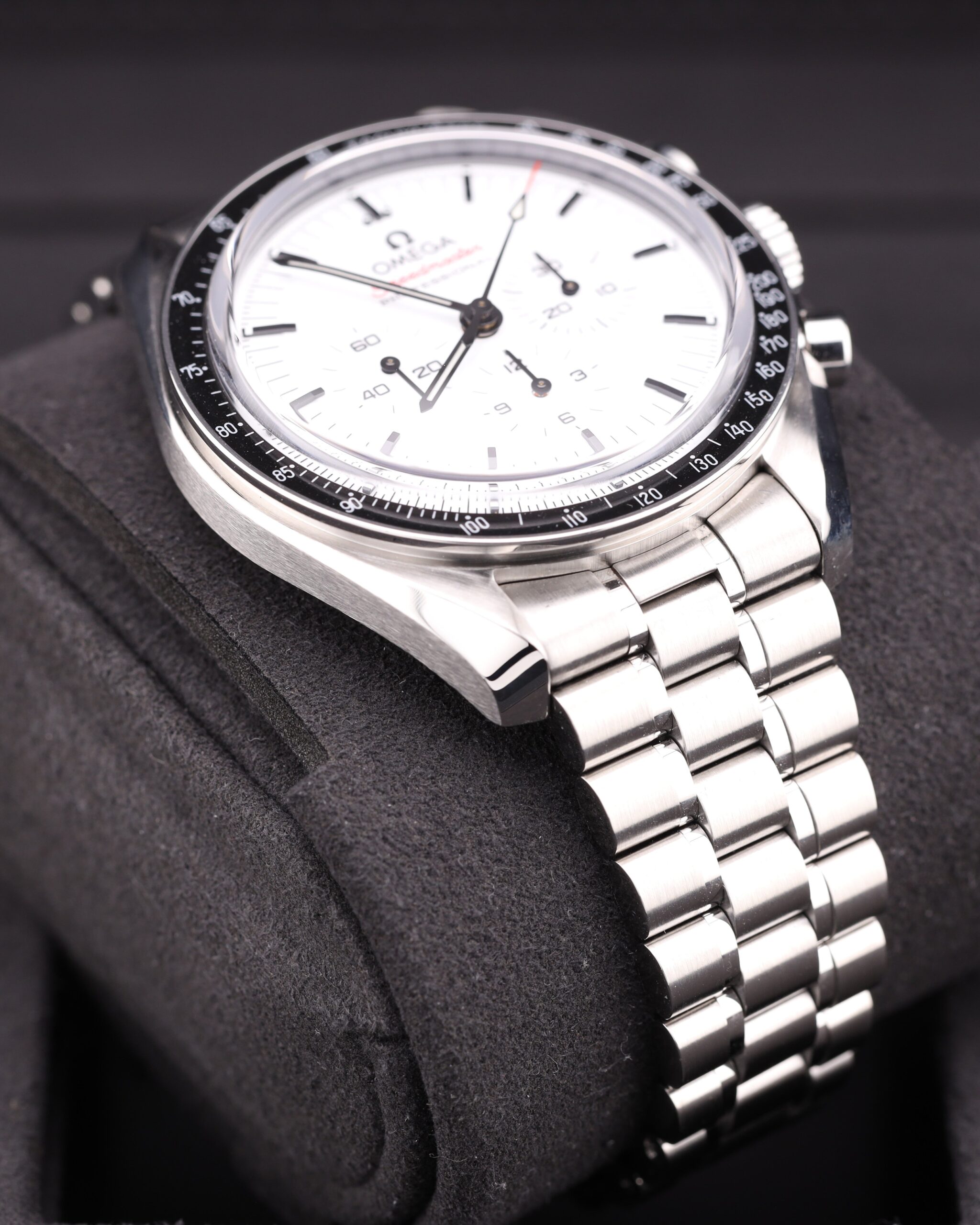 Retro chronograph watch with patina dial