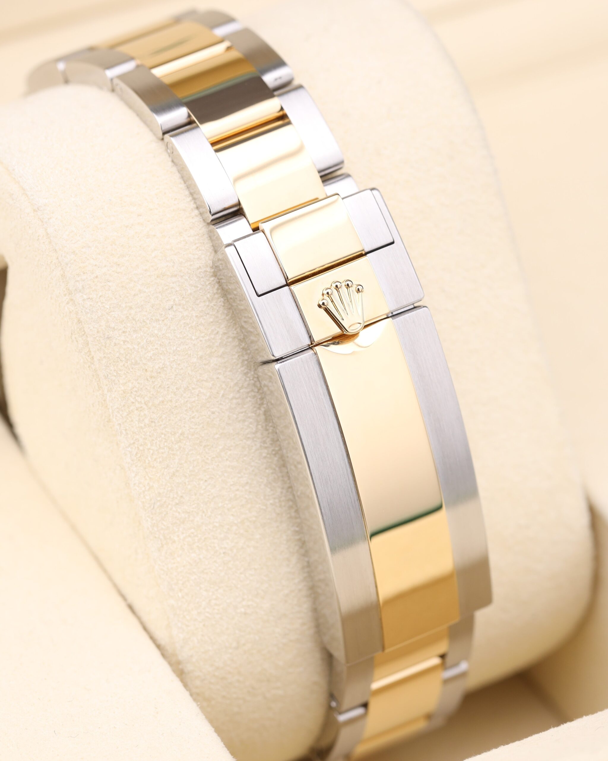 Neo-vintage luxury wristwatch close-up