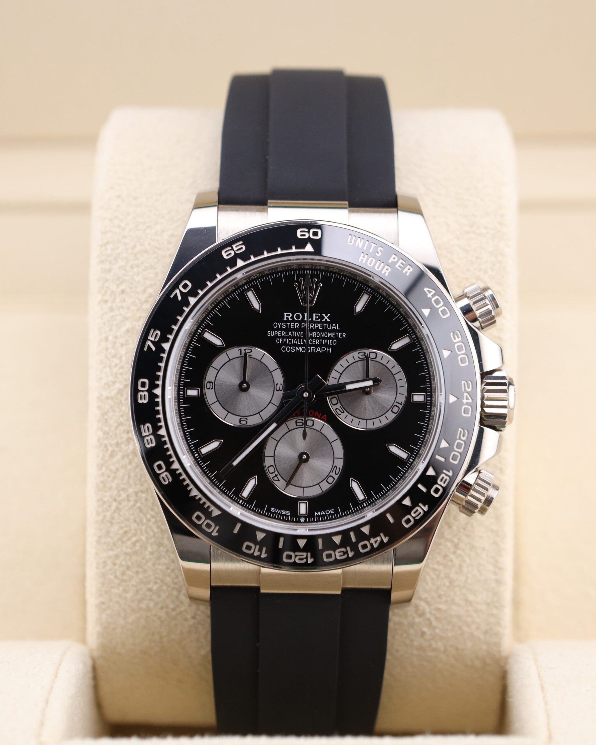 Vintage mechanical wristwatch on leather strap