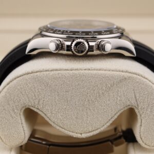 Discontinued steel sports wristwatch close-up