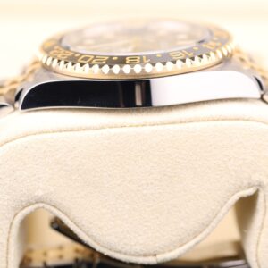 Vintage mechanical wristwatch close-up