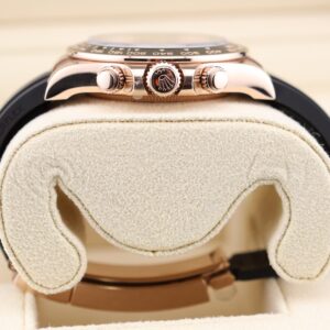 Neo-vintage luxury wristwatch on leather strap