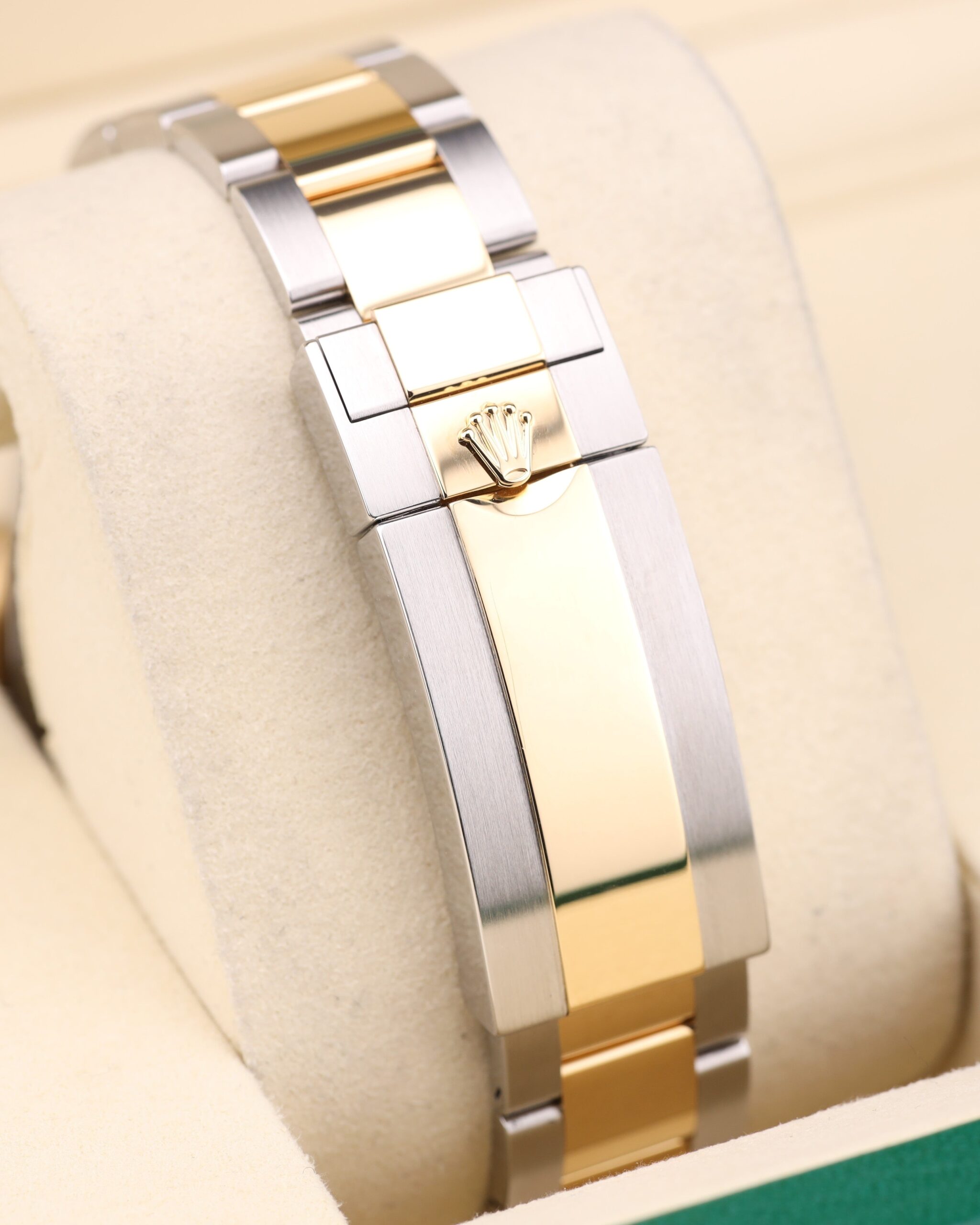 Classic vintage wristwatch with patina dial