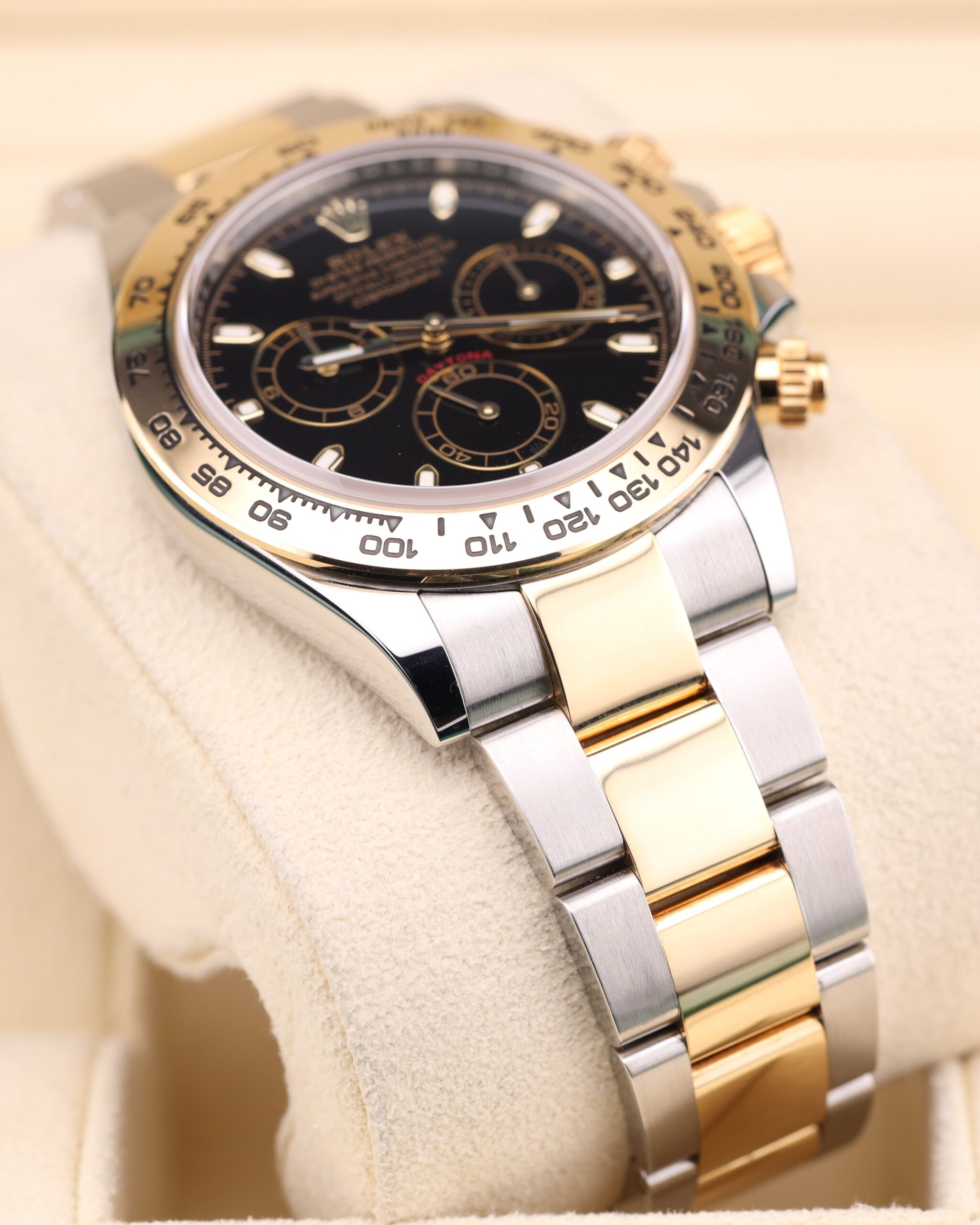 Classic vintage wristwatch with leather strap