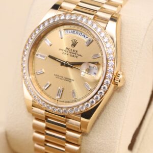 Neo-vintage luxury wristwatch close-up