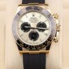 Vintage mechanical wristwatch with patina dial