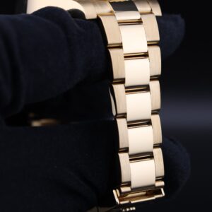Vintage mechanical wristwatch on leather strap