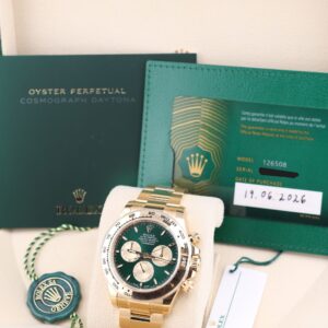 Retro chronograph watch with original lume