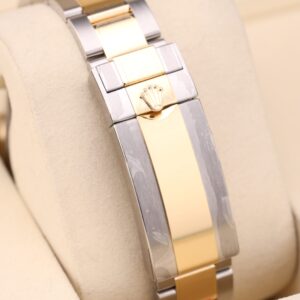 Mid-size vintage dress watch on wrist