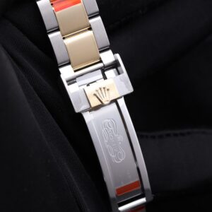 Retro chronograph wristwatch close-up