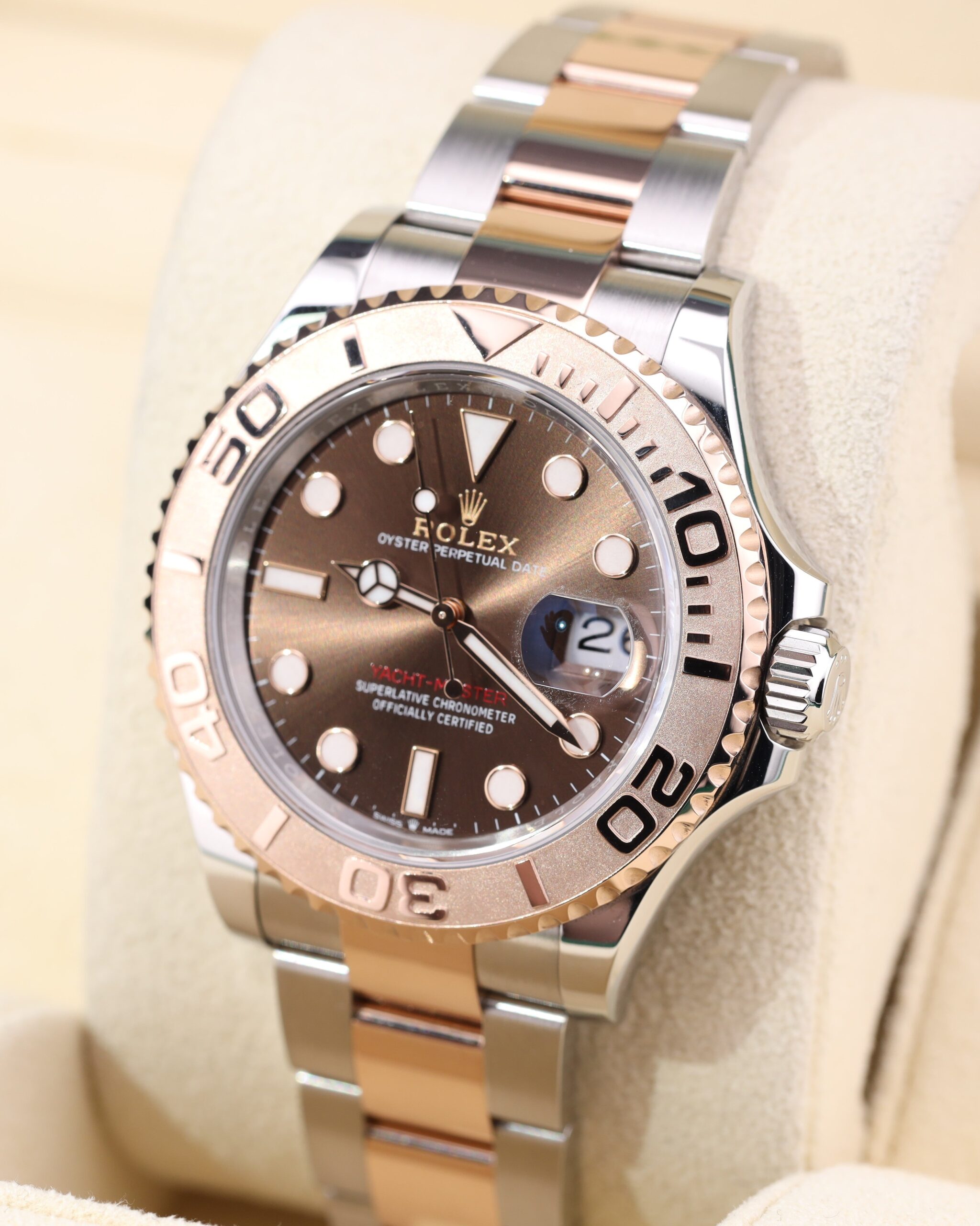 Discontinued steel sports wristwatch close-up