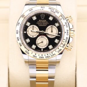 Retro automatic watch with original patina dial
