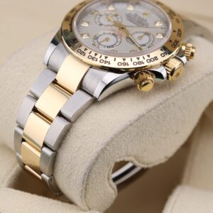 Retro chronograph watch with original lume