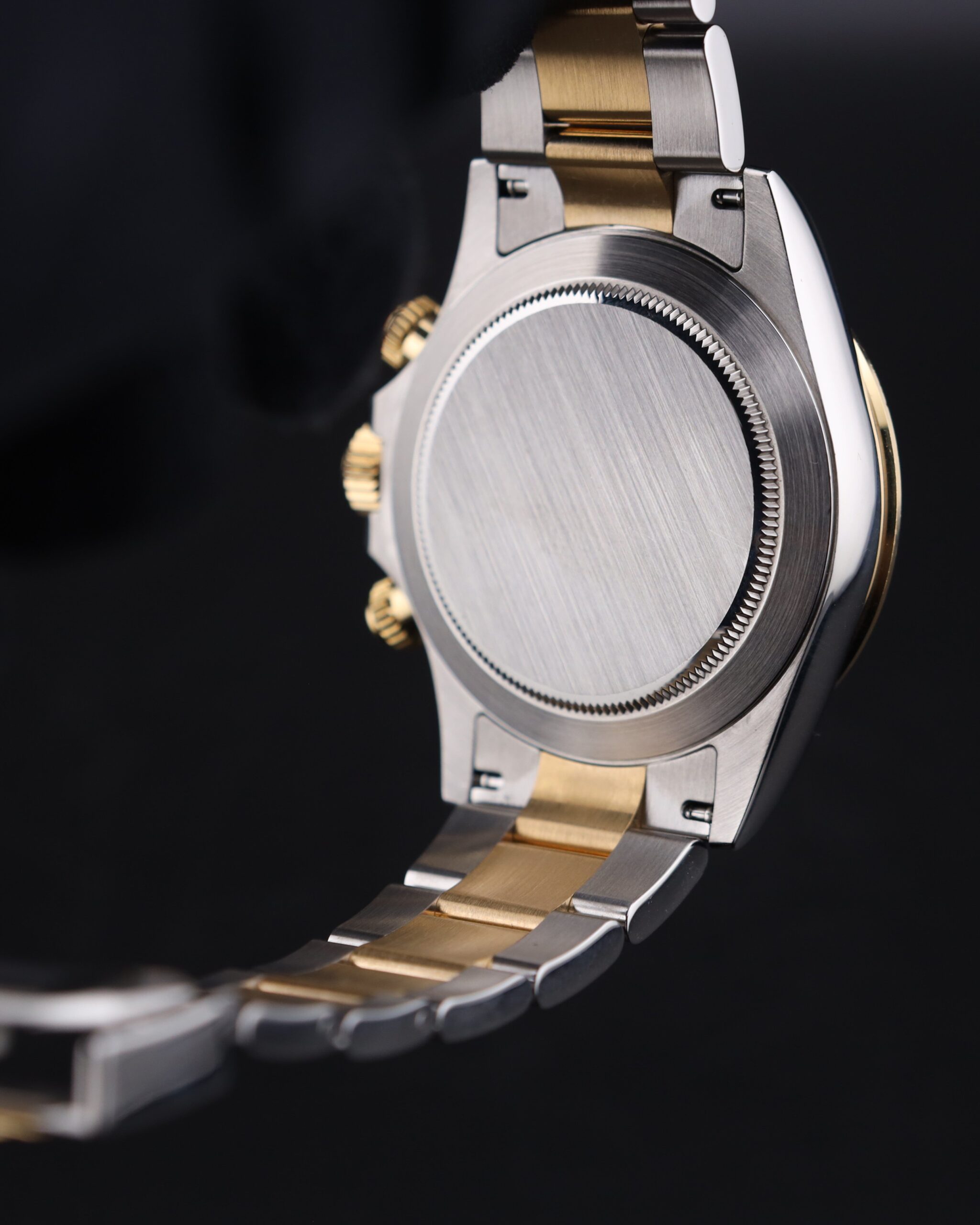 Mid-size vintage dress watch on wrist