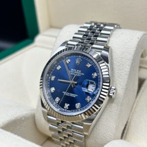 Classic mechanical wristwatch on leather strap