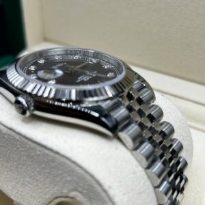 Classic mechanical wristwatch close-up