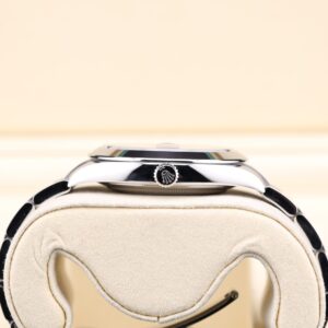 Vintage dress watch on wrist